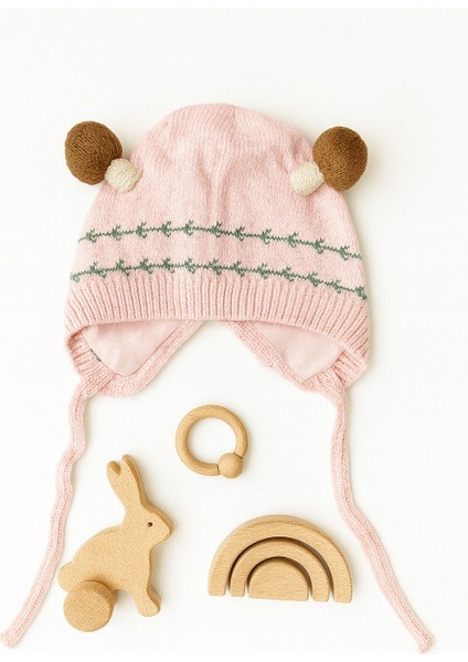 Dış Kısmı Örgü Iç Kısmı %100 Pamuk Bebek Bere modelleri