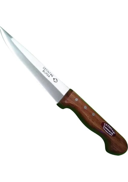 Bursa Kurban ve Kasap Bıçağı No:2, 16 Cm, Ahşap Gül Sap