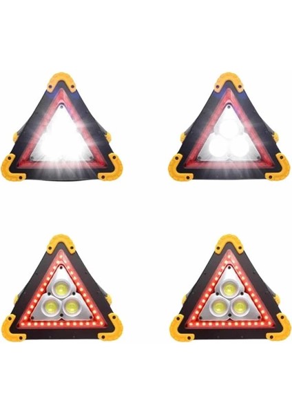 Işıklı Ikaz Lambası Reflektör Şarjlı Işıklı Üçgen LED Acil Durum Feneri modelleri