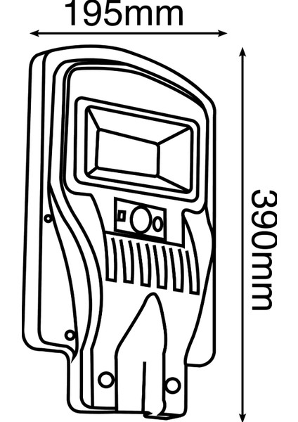Eco Lounge Noas YL73 0110 S 100W Solar Sokak Armatürü 6500K Beyaz Işık fiyatları