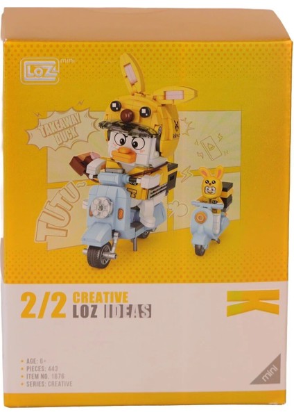 LZ-1676 Loz Kurye Ördek 443 Parça Block Oyuncak