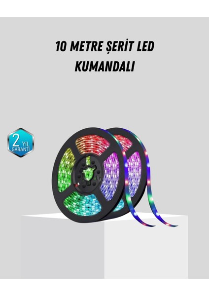 Smart Şerit LED Işık – Uzaktan Kumandalı, USB Girişli, Müzik Modlu