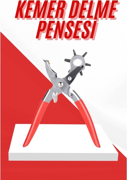 Kemer Delme Pensesi 6 Farklı Boyutta Kemer Delici Ev Deri Kemer - SB001M-47T473