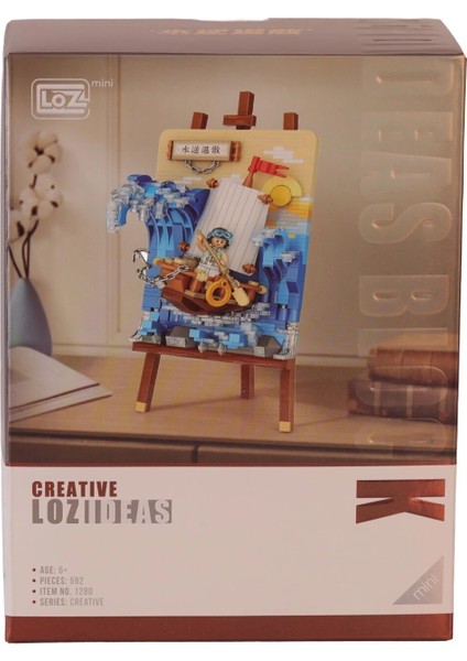 LZ1280 Loz Yelkenli Gemi Ahşap Boyama Block Oyuncak 592 Parça fiyatları