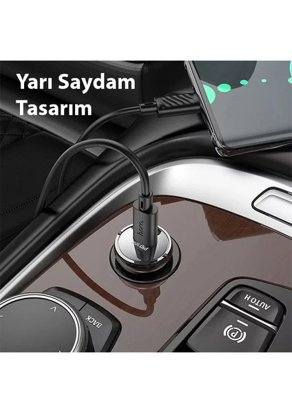 Yetkinphone Z53 Sight Single PD30W Type-C Girişli Araç Çakmaklık Hızlı Şarj Aleti modelleri