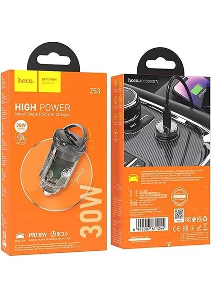 Yetkinphone Z53 Sight Single PD30W Type-C Girişli Araç Çakmaklık Hızlı Şarj Aleti indirimleri