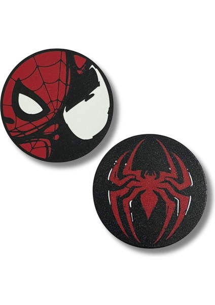 Örümcek Adam Figür Tasarım Bardak Altlığı Seti | Yüksek Kaliteli 3D Baskı