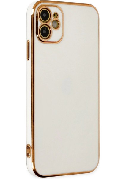 iPhone 12 Kılıf Volet Silikon - BEYAZ-(5796) - SB001M-486K11