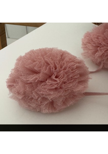 Gül Kurusu Sıralı Ponpon Mini Ponpon