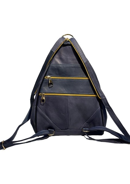 Kadın Hakiki Deri Maymun Model Sırt Çantası Mavi fiyatları