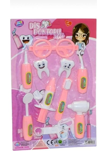 Oyuncak 10 Parçalı Diş Doktoru Seti – Çocuklar Için Eğitici ve Eğlenceli Pembe fiyatları