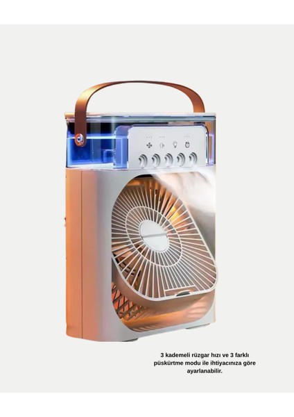 Taşınabilir Mini Klima Fan 3’ü 1 Arada Soğutucu Nemlendirici ve Gece Lambası - SB001M-47WNH5 modelleri