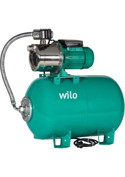 Aqua Sps 50-4.47 Paslanmaz Jet Pompalı 50 Lt Tanklı Otomatik Hidrofor 5 Kat 10 Daire, 1.3hp