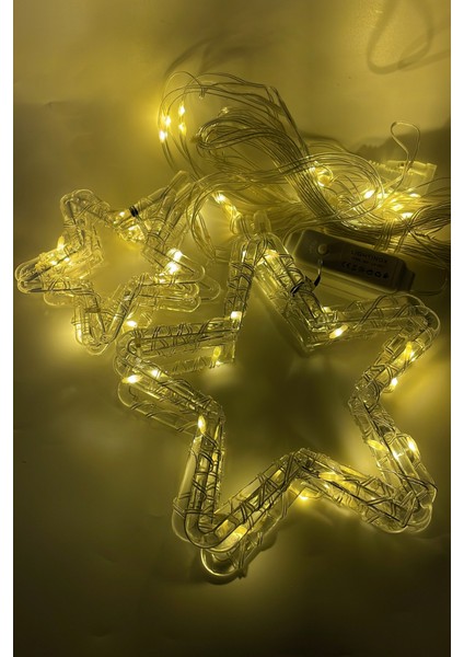 3 Metre Yıldız Perde LED Gün Işığı IP64 Dış Mekan Eklenebilir Fonksiyonlu Dekoratif LED Işık Yılbaşı Süsü fırsatları