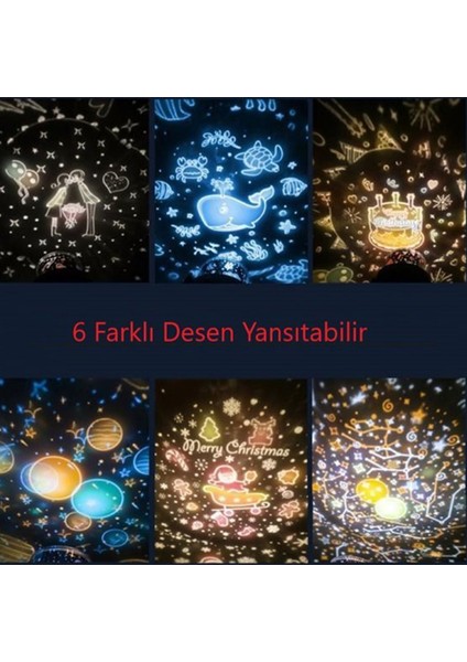 Dönen ve Renkli Star Master Projeksiyon Gece Lambası fiyatları