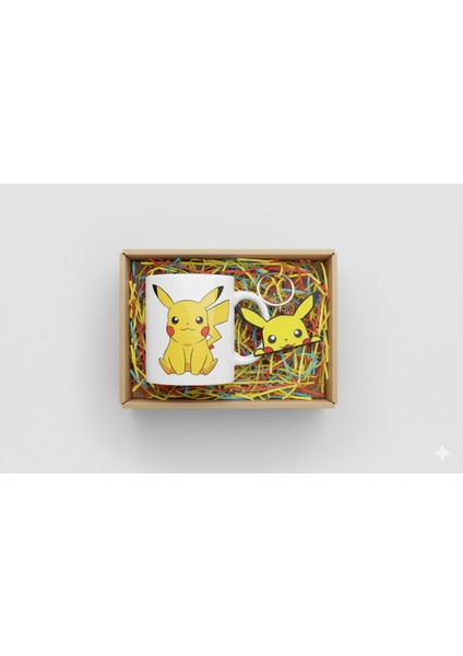 Kişiye Özel Pikachu Hediye Seti