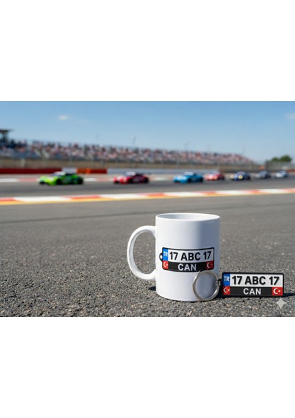 Kişiye Özel Plakalık Anahtar ve Kupa Hediye Seti