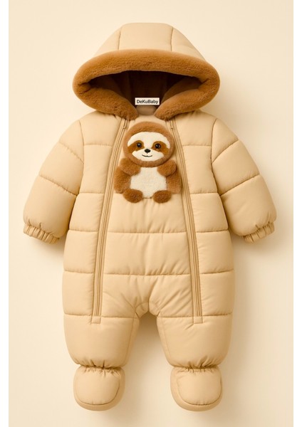 Sevimli Tembel Hayvan Figürlü Tak-Çıkar Patikli-Eldivenli Welsoft Kürklü Astronot-Kozmonot Tulum fiyatları