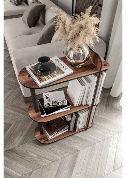 Dekoratif Yan Sehpa Ceviz fiyatları