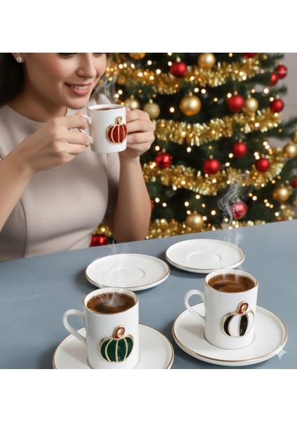 Fine Living Mix Pumpkin 8 Parça 4 Kişilik Kahve Fincan Seti modelleri