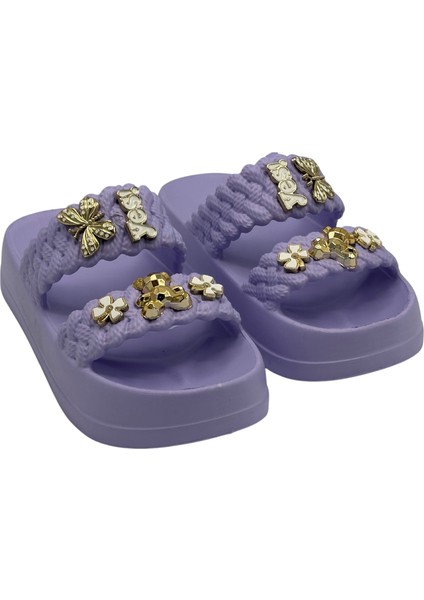 Günlük Terlik Taşlı Şık Rahat Konforlu Kadın Günlük Terlik