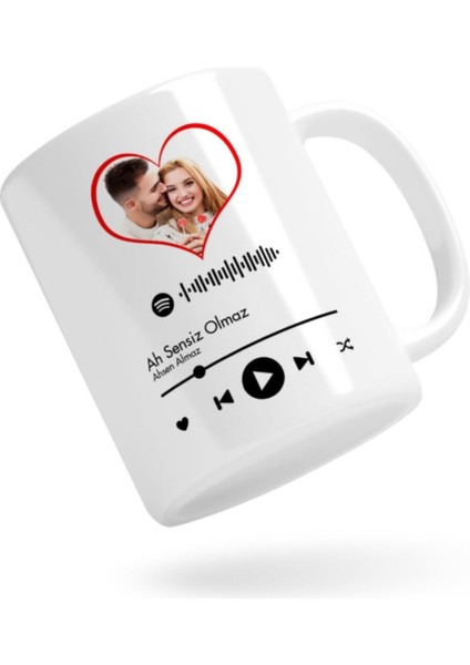 Kişiye Özel Hediye Sepeti|spotify Bardak ve 10 Adet 5X7CM Polo Fotoğraf modelleri