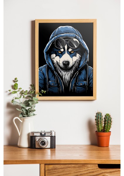 Wolf Design Poster-Afiş-Çerçevesiz-Ai Kurt Design-Tablo-Dekoratif Sticker