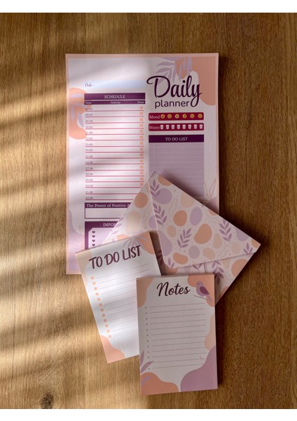 Günlük Planlayıcı Set + Zarf modelleri