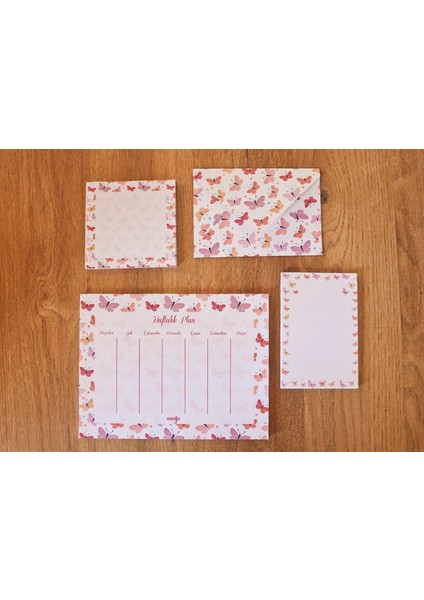 Planlayıcı Set Desenli 50 Yp. + Zarf