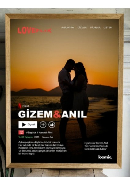 Sevgiliye Özel Hediye Seti|gerçek Ahşap Çerçeveli 21X30 Tasarım Tablo ve Kupa Seti fırsatları