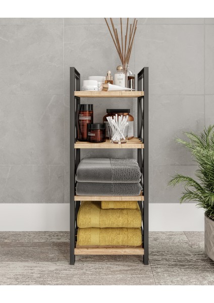 Mini 4 Katlı Dekoratif Banyo Rafı Peçete Havlu Aksesuar modelleri