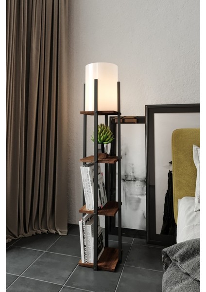 Barok Raflı Lambader