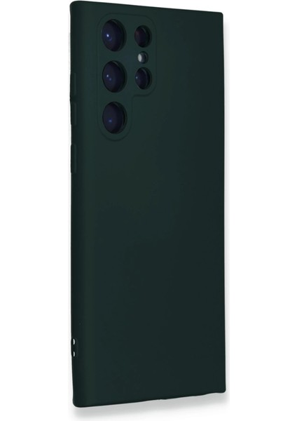 Samsung Galaxy S24 Ultra Kılıf Nano Içi Kadife Silikon - Koyu Yeşil fiyatları