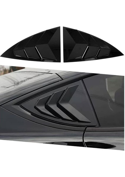 Tesla Model Y Kelebek Cam Vizörü Piano Black