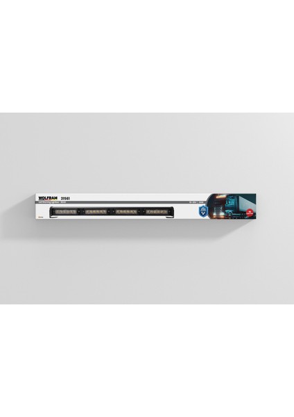 LED Ikaz Lambası Yuvarlak Modül 14 Fonksiyon 61 cm 10/30V E-Belgeli 24W - Wolfram 31561