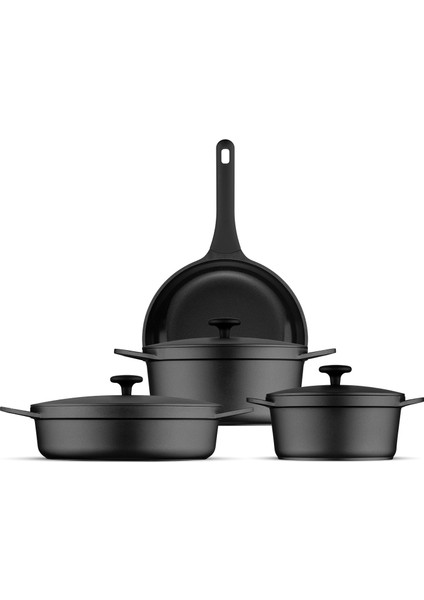 Castcore Döküm Indüksiyon Tabanlı 8 Parça Tencere Seti