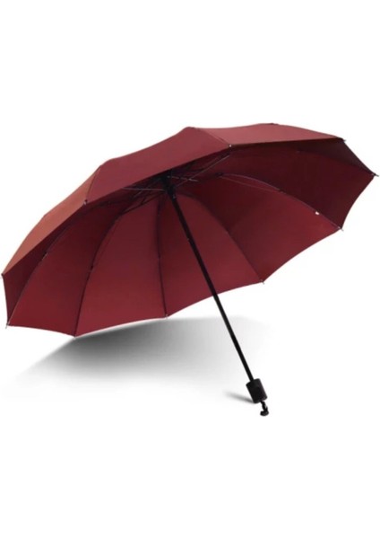 Bordo Tam Otomatik Rüzgara Dayanıklı Erkek Şemsiye fiyatları