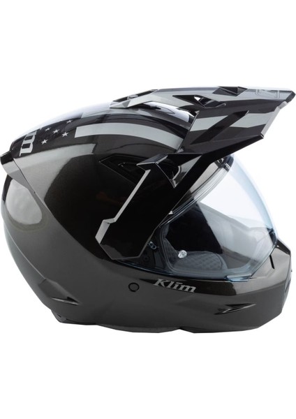 X1 Alpha Carbon Patroit Korumalı Adv Motosiklet Kaskı Metalik Siyah fırsatları