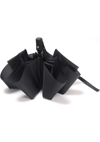 Rüzgar Dirençli Tam Otomatik Siyah Erkek Şemsiye fırsatları