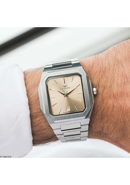 F11481A19 Çelik Kordonlu Erkek Kol Saati fırsatları