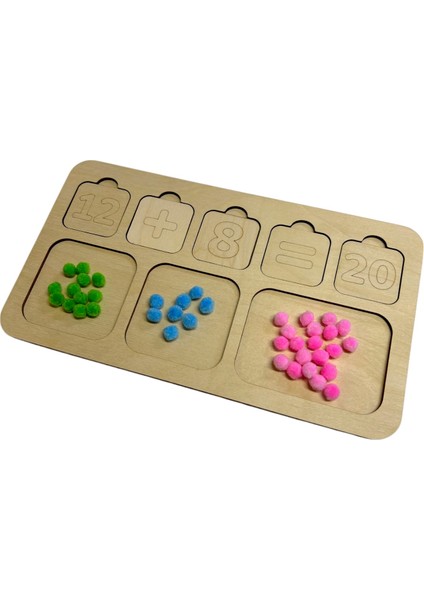 Toplama/çıkarma ve Karşılaştırma, Matematik Öğrenme Seti, Ahşap Işlem Tahtası, Büyük Küçük Kavramı fiyatları