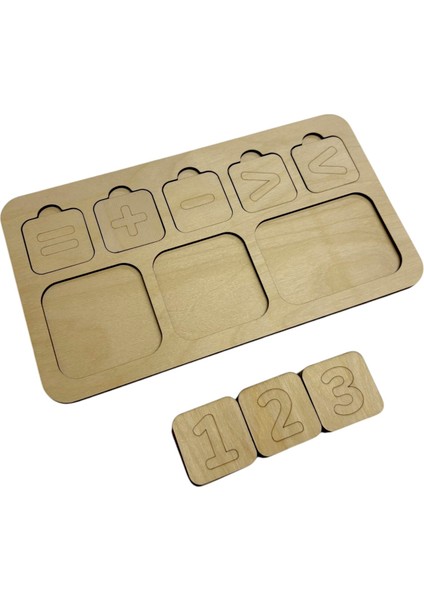 Toplama/çıkarma ve Karşılaştırma, Matematik Öğrenme Seti, Ahşap Işlem Tahtası, Büyük Küçük Kavramı indirimleri