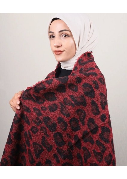 Kadın Leopar Desen Omuz Şal 65*185CM Standart fiyatları