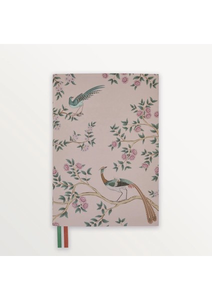 Peacock Tapestry A5 Flex Linen Defter