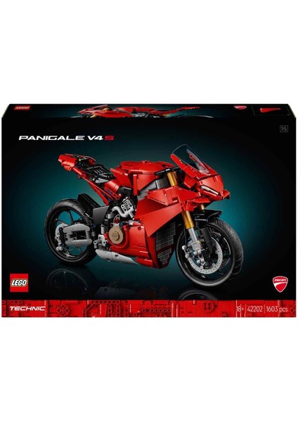 Technic Ducati Panigale V4 S Motosiklet 42202 - Yetişkinler Için Inşa Edilebilen Yaratıcı modelleri