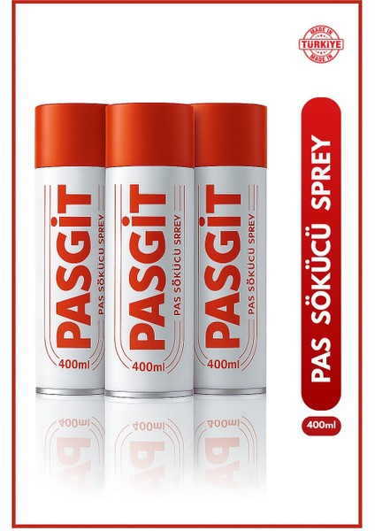 Gelişmiş Pas Sökücü SPREY SPREY 400 ML X3
