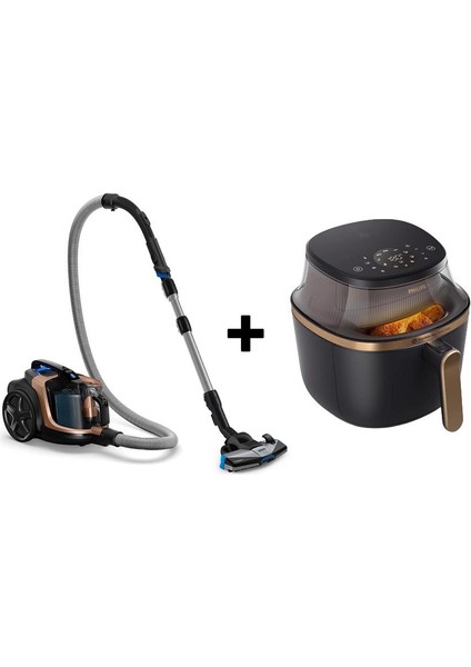 XB7151 + NA322 Toz Torbasız Süpürge / Airfryer Set