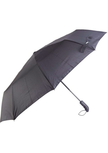Otomatik 10 Telli Siyah Şemsiye, Dayanıklı ve Şık Tasarım