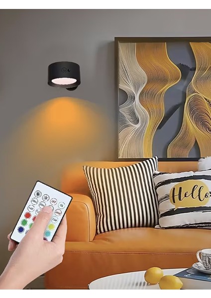 14 Renk Dokunmatik 360° Dönebilen Magnetli Şarjlı LED Aplik / ET-CL21 indirimleri