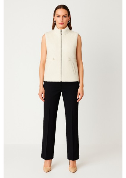 Dik Yaka Beli Lastikli Peluş Yelek 66932 modelleri